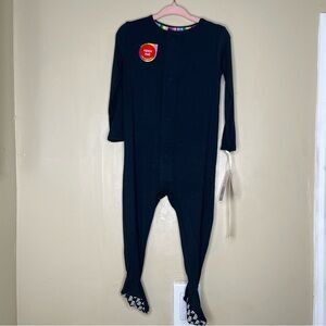 Magnetic Me Onyx Jet Black Modal Magnetic Footie Sz 12-18M